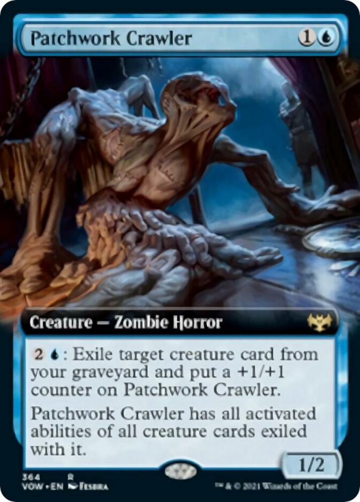 Patchwork Crawler Extended Art 364/277 (Innistrad: Crimson Vow)  - Foil | Good Games Modbury