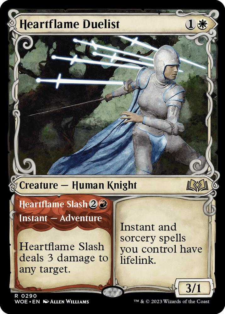 Heartflame Duelist // Heartflame Slash 290/276 (Wilds of Eldraine)  - Showcase | Good Games Modbury
