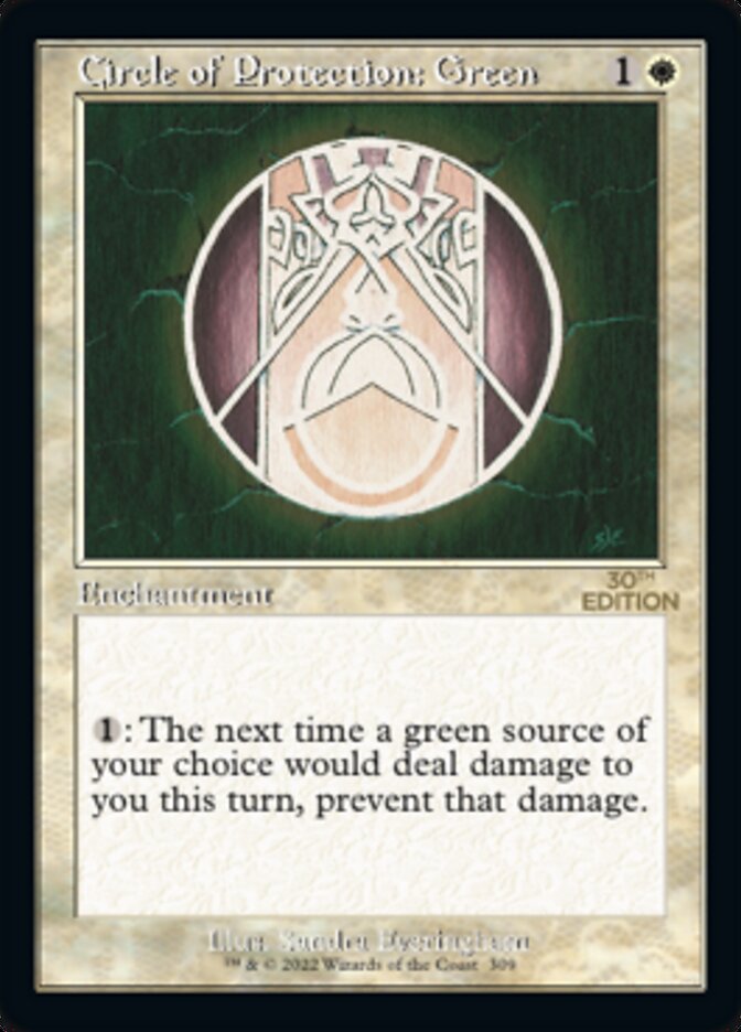 Circle of Protection: Green (Retro) [30th Anniversary Edition] | Good Games Modbury