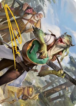 Wandering Troubadour Art Card Gold Stamped Signature 64 (Art Series: Adventures in the Forgotten Realms)  | Good Games Modbury