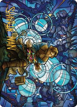 Raff Weatherlight Stalwart Art Card Gold Stamped Signature 76 (Art Series: Dominaria United)  | Good Games Modbury