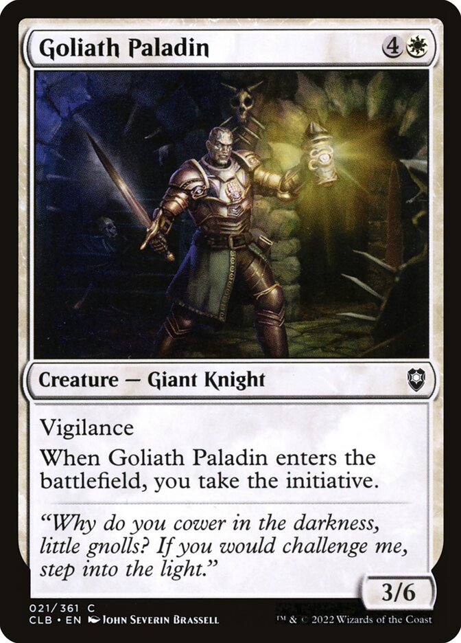 Goliath Paladin 21/361 (Commander Legends: Battle for Baldur's Gate)  | Good Games Modbury
