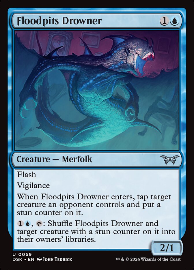 Floodpits Drowner 59 (Duskmourn: House of Horror)  | Good Games Modbury