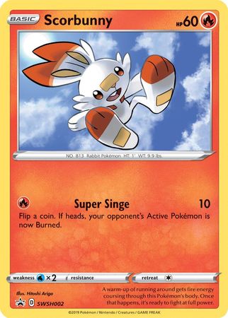 Scorbunny (SWSH002) [Sword & Shield: Black Star Promos] | Good Games Modbury