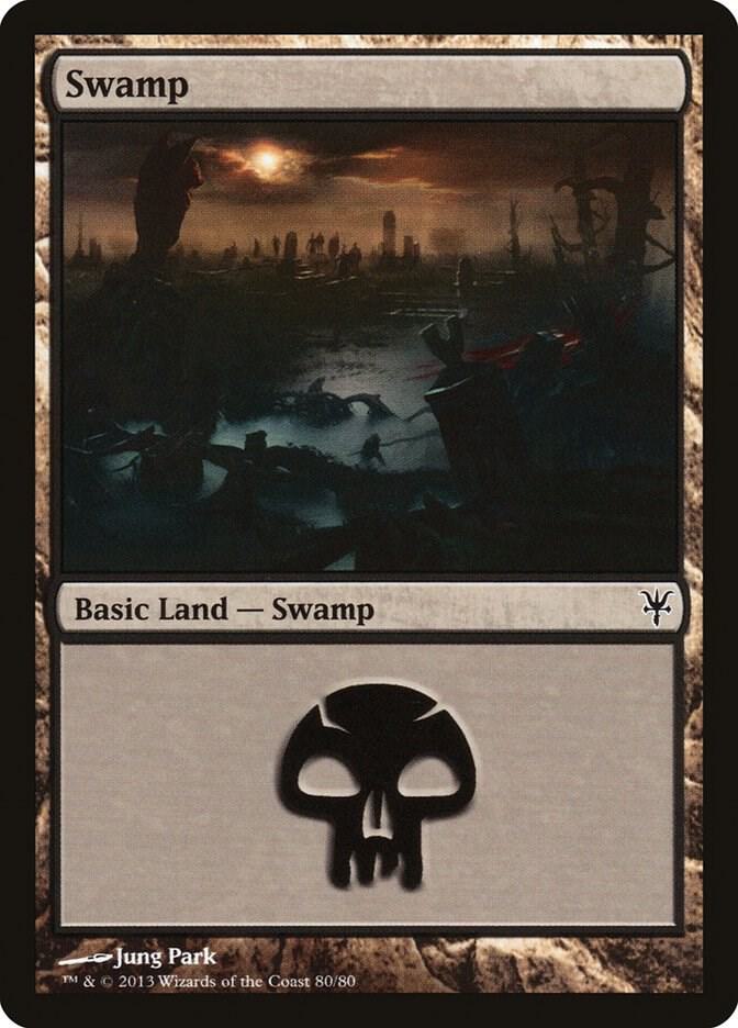 Swamp 80 80/80 (Duel Decks: Sorin vs. Tibalt)  | Good Games Modbury