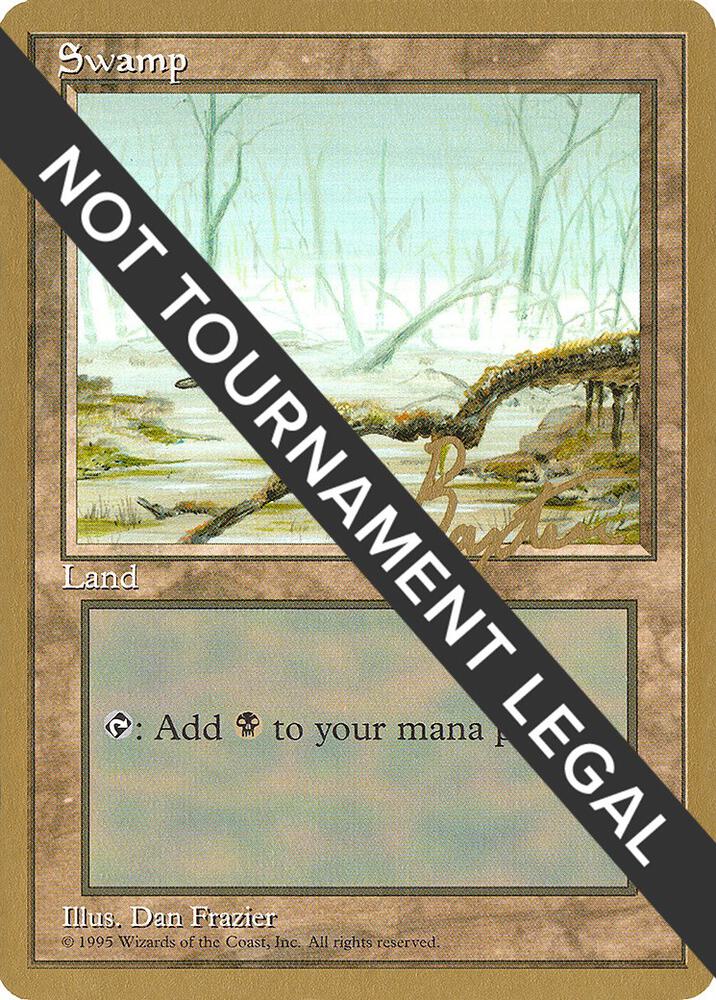 Swamp A 1996 George Baxter 4ED gb370/308 (World Championship Decks)  | Good Games Modbury