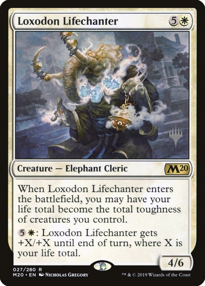 Loxodon Lifechanter (Promo Pack) [Core Set 2020 Promos] | Good Games Modbury