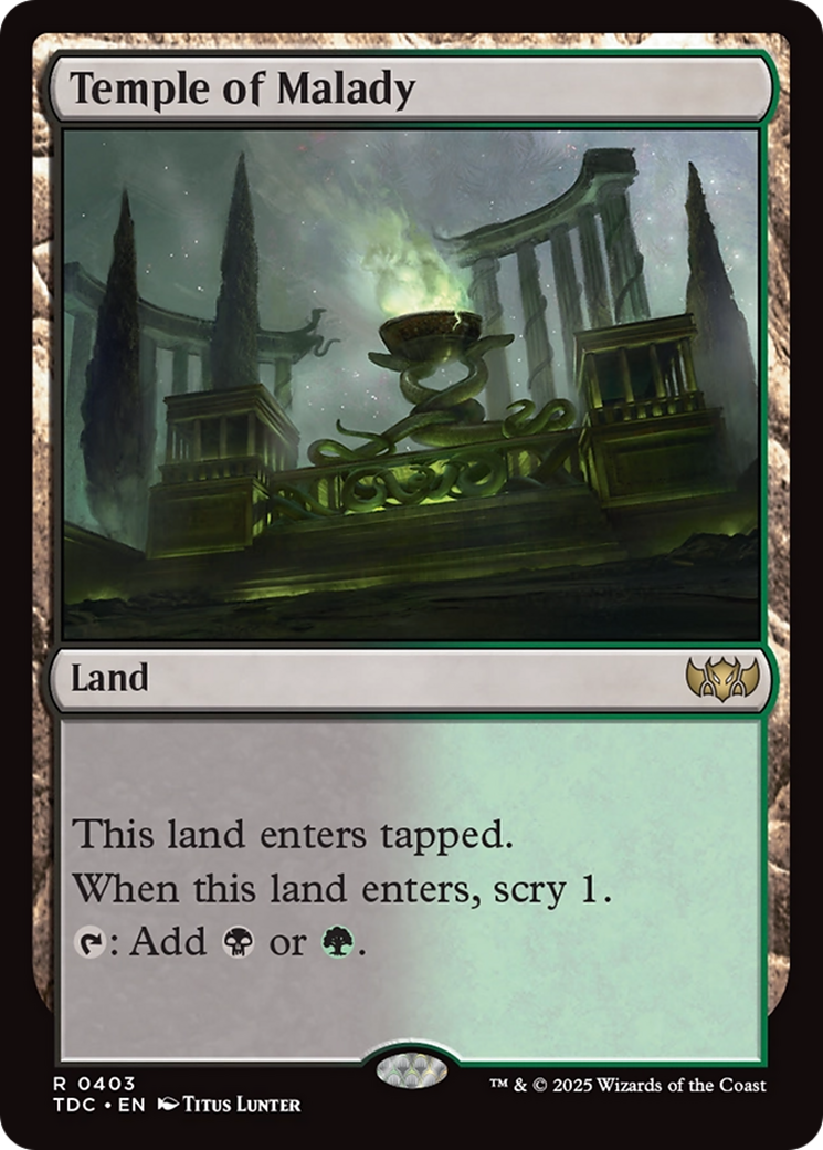 Temple of Malady [Tarkir: Dragonstorm Commander] | Good Games Modbury