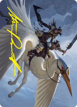 Gryffwing Cavalry Art Card Gold Stamped Signature 11 (Art Series: Innistrad: Crimson Vow)  | Good Games Modbury