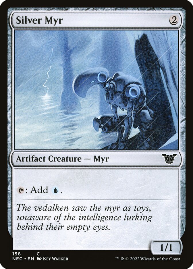 Silver Myr 158/38 (Commander: Kamigawa: Neon Dynasty)  | Good Games Modbury