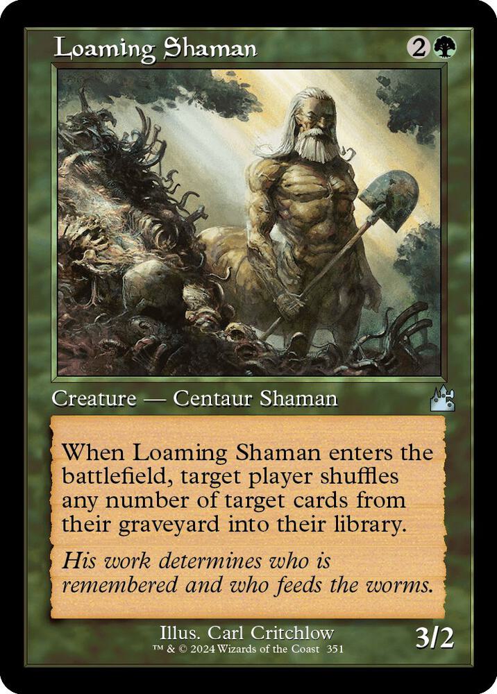 Loaming Shaman 351/291 (Ravnica Remastered)  - Retro | Good Games Modbury