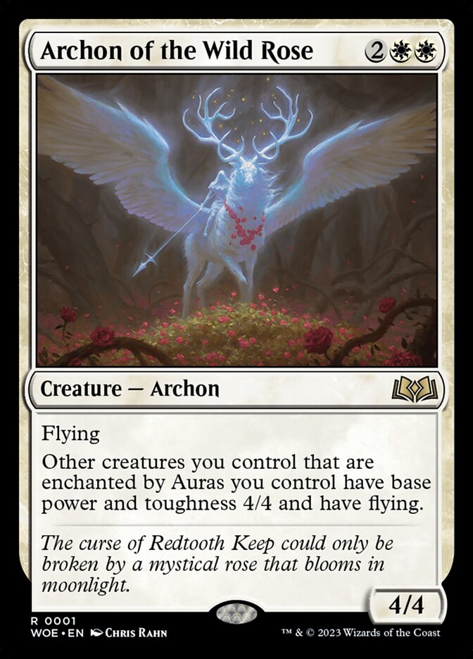 Archon of the Wild Rose 1/276 (Wilds of Eldraine)  - Extended Art | Good Games Modbury