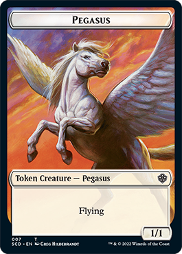Pegasus // Thopter Double-Sided Token [Starter Commander Decks] | Good Games Modbury