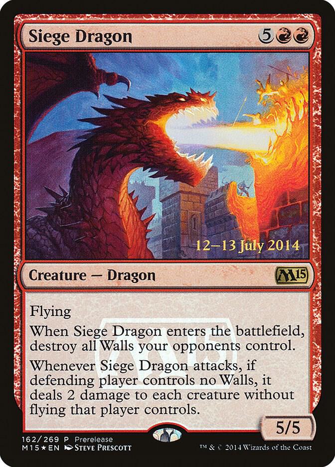Siege Dragon 162/14 (Prerelease Cards)  - Foil | Good Games Modbury