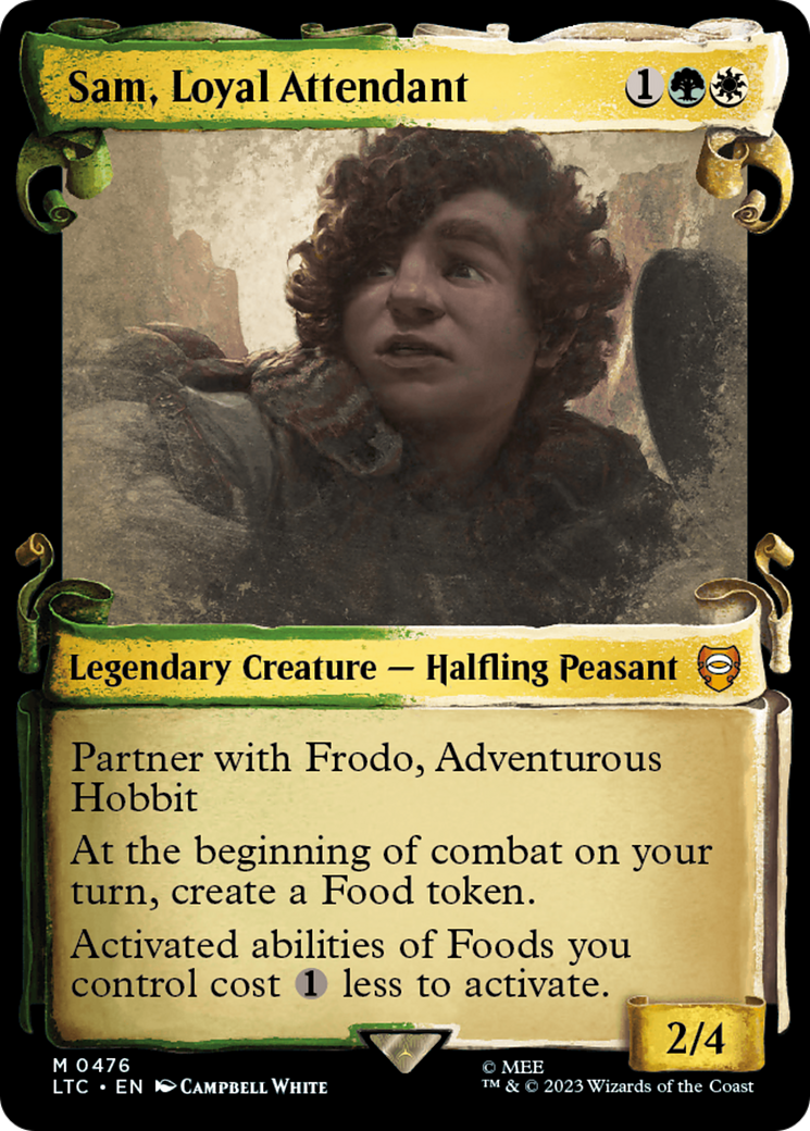 Sam, Loyal Attendant [The Lord of the Rings: Tales of Middle-Earth Commander Showcase Scrolls] | Good Games Modbury