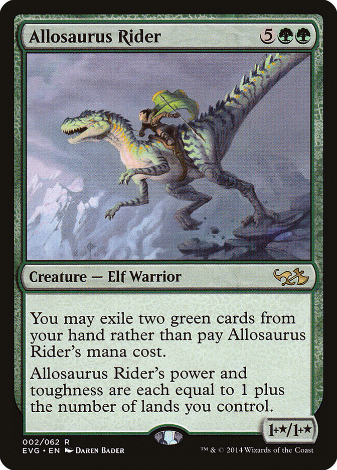 Allosaurus Rider (Elves vs. Goblins) [Duel Decks Anthology] | Good Games Modbury