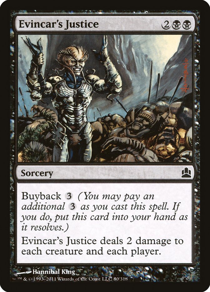 Evincar's Justice [Commander 2011] | Good Games Modbury