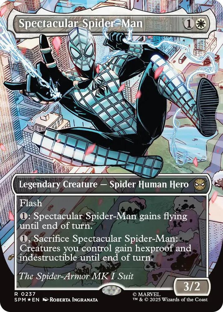 Spectacular Spider-Man 237/198 (Marvel's Spider-Man)  - Borderless Textured Foil | Good Games Modbury