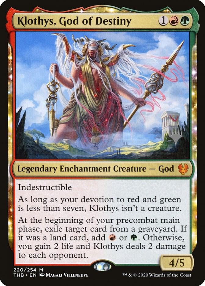 Klothys God of Destiny 220 (Promo Pack: Theros Beyond Death)  - Foil | Good Games Modbury