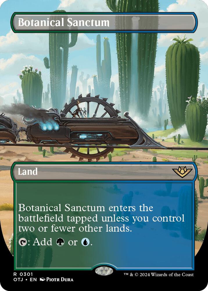 Botanical Sanctum 301/286 (Outlaws of Thunder Junction)  - Borderless Foil | Good Games Modbury