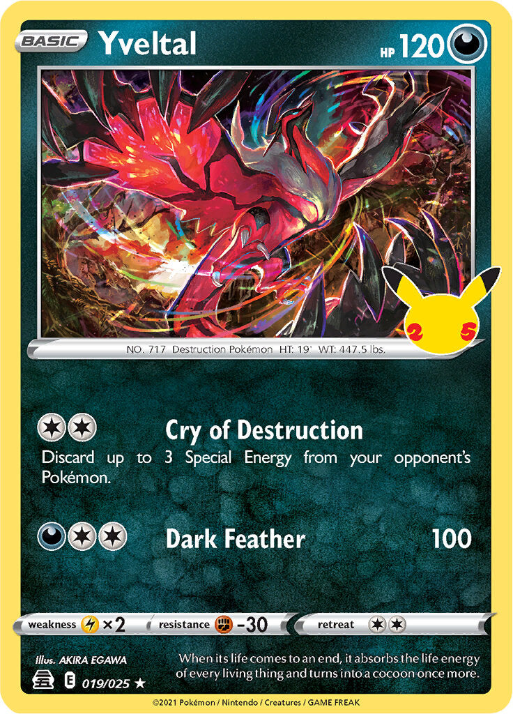Yveltal (019/025) [Celebrations: 25th Anniversary] | Good Games Modbury
