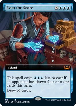 Even the Score Extended Art 411 (Streets of New Capenna)  | Good Games Modbury