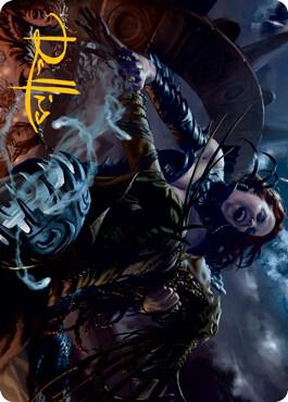 Olivias Midnight Ambush Art Card Gold Stamped Signature 39 (Art Series: Innistrad: Midnight Hunt)  | Good Games Modbury