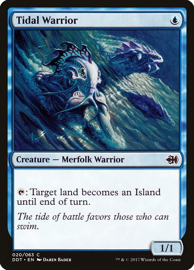Tidal Warrior 20/63 (Duel Decks: Merfolk vs. Goblins)  | Good Games Modbury