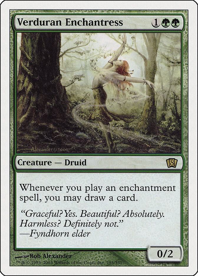 Verduran Enchantress 285/350 (8th Edition)  | Good Games Modbury