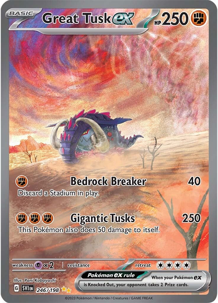 Great Tusk ex (246/198) [Scarlet & Violet: Base Set] | Good Games Modbury