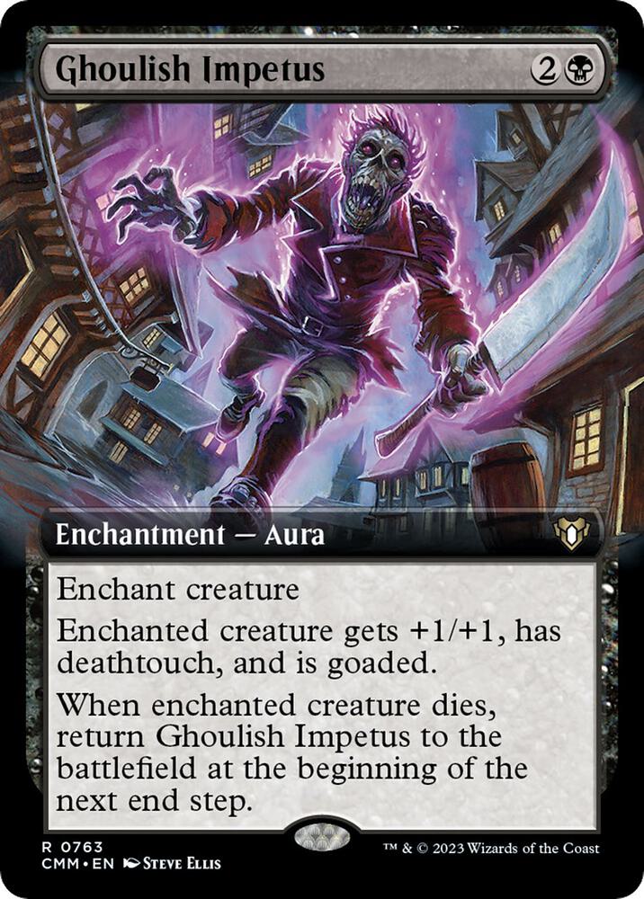 Ghoulish Impetus 763 (Commander Masters)  - Extended Art | Good Games Modbury