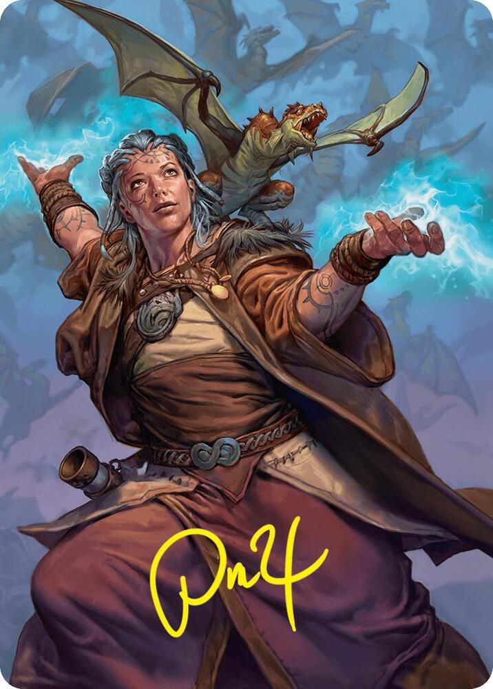 Drake Hatcher 2 Art Card 29 54 Gold Stamped Signature 29 (Art Series: Foundations)  | Good Games Modbury
