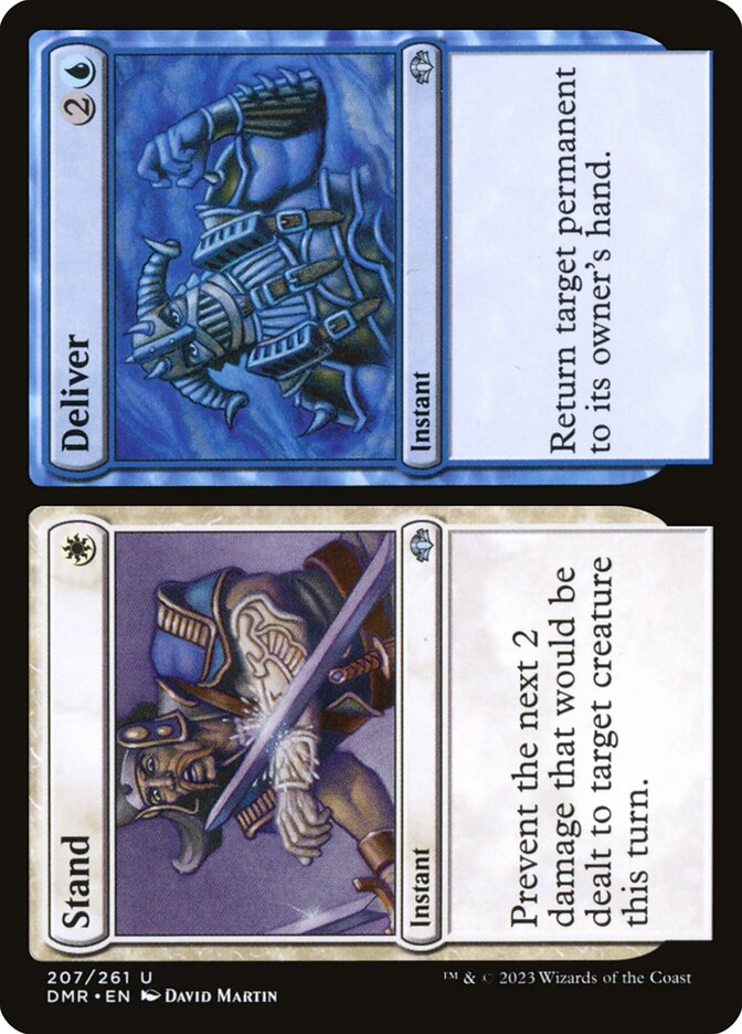 Stand // Deliver 207/261 (Dominaria Remastered)  - Foil | Good Games Modbury