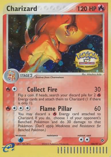 Charizard (100/97) (National Championship 2004) [League & Championship Cards] | Good Games Modbury