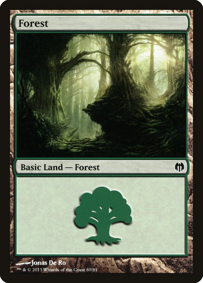 Forest (80) [Duel Decks: Heroes vs. Monsters] | Good Games Modbury