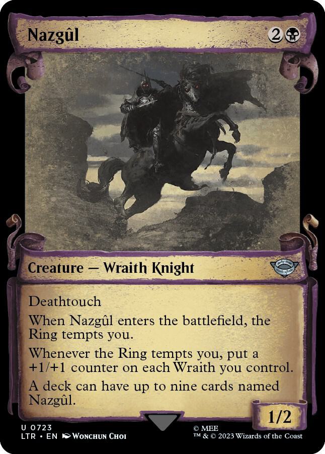 Nazgûl 723 (Universes Beyond: The Lord of the Rings: Tales of Middle-earth)  - Showcase Scroll Foil | Good Games Modbury
