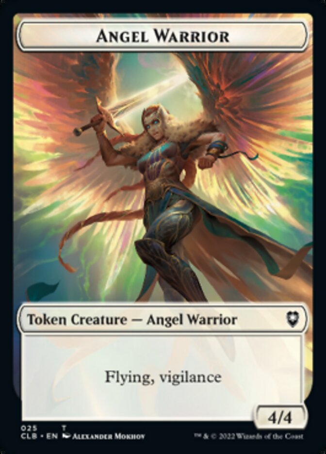 Kor Warrior // Angel Warrior Double-Sided Token [Commander Legends: Battle for Baldur's Gate Tokens] | Good Games Modbury
