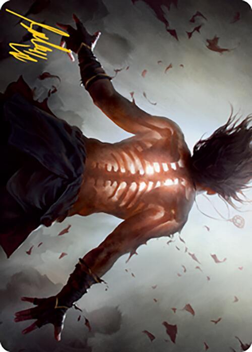 Piercing Rays Art Card Gold Stamped Signature 4 (Art Series: Modern Horizons 2)  | Good Games Modbury