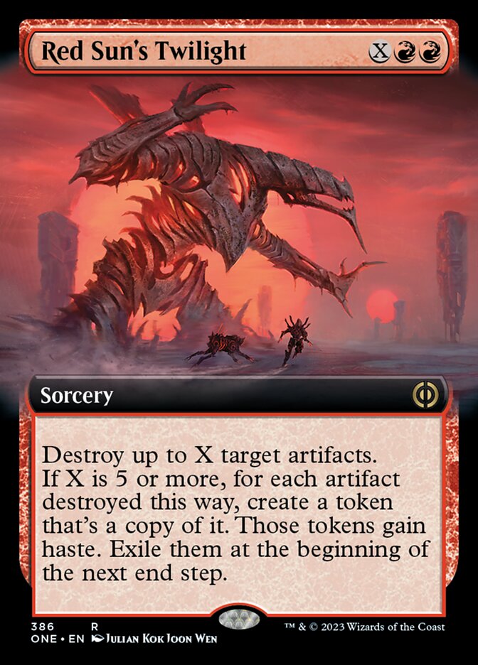 Red Sun's Twilight (Extended Art) [Phyrexia: All Will Be One] | Good Games Modbury