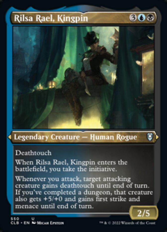 Rilsa Rael, Kingpin (Foil Etched) [Commander Legends: Battle for Baldur's Gate] | Good Games Modbury