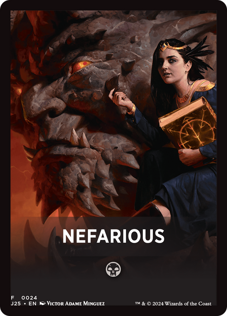 Nefarious Theme Card [Foundations Jumpstart Front Cards] | Good Games Modbury