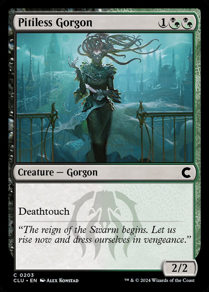 Pitiless Gorgon 203/284 (Ravnica: Clue Edition)  | Good Games Modbury