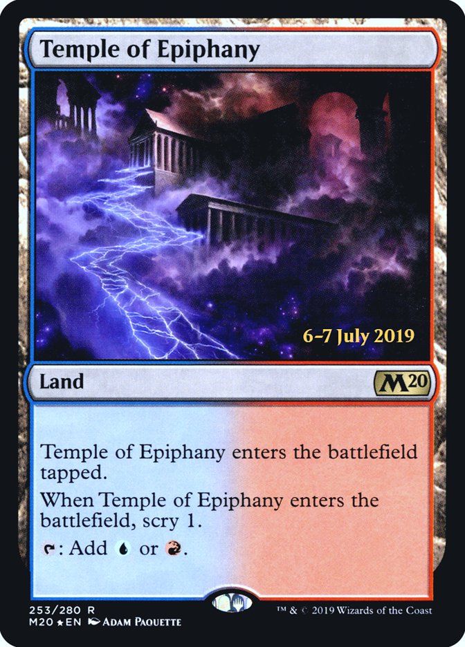 Temple of Epiphany [Core Set 2020 Prerelease Promos] | Good Games Modbury