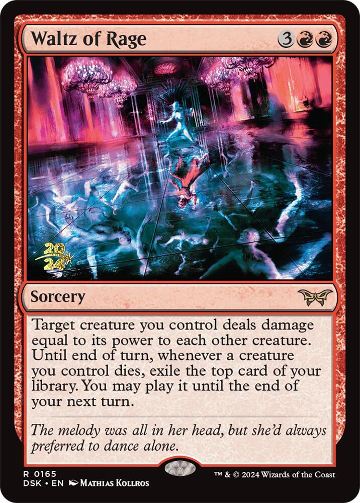 Waltz of Rage 165s/180 (Prerelease Cards)  - Foil | Good Games Modbury