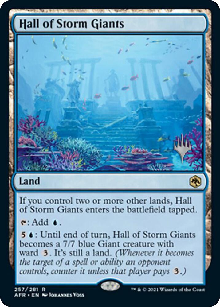 Hall of Storm Giants 257 (Promo Pack: Adventures in the Forgotten Realms)  - Foil | Good Games Modbury