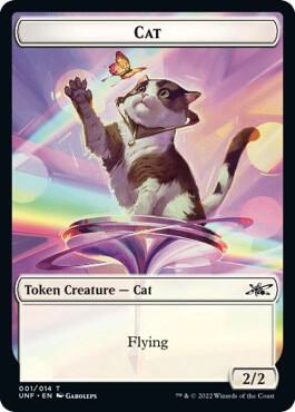 Cat Storm Crow Double sided Token  (Unfinity)  - Foil | Good Games Modbury