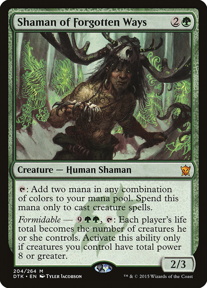 Shaman of Forgotten Ways 204/264 (Dragons of Tarkir)  - Foil | Good Games Modbury