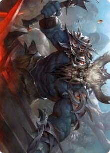 Frenzied Raider Art Card 34 (Art Series: Kaldheim)  | Good Games Modbury
