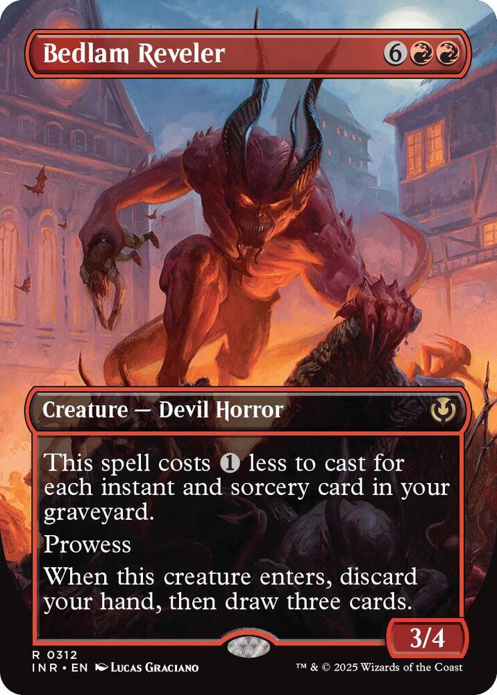 Bedlam Reveler 312/287 (Innistrad Remastered)  - Borderless | Good Games Modbury