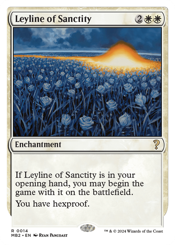 Leyline of Sanctity (White Border) [Mystery Booster 2] | Good Games Modbury